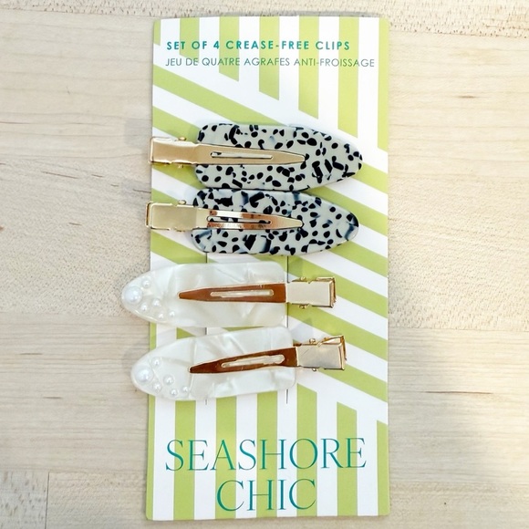 ANTHROPOLOGIE Styling Hair Clips NWT Set Of 4 - Picture 1 of 6